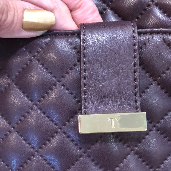 Small Talbots dark purple quilted shoulder bag main image 4
